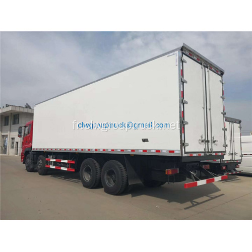 Dongfeng 8x4 alimentaire réfrigérateur mobile van de refroidissement camion